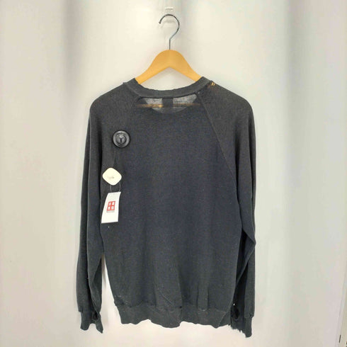 ジャージーズ JERZEES 80-90s USA製 襤褸 プリント クルーネックスウェット メンズ L