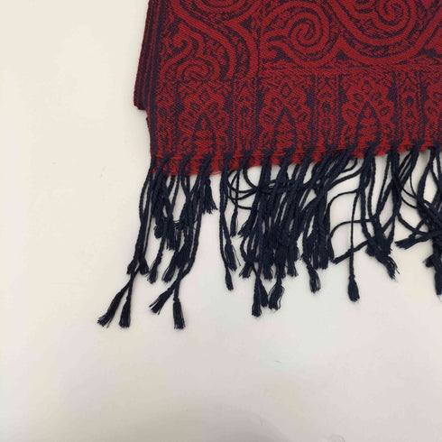 パシュミナ PASHMINA 総柄 フリンジ ストール レディース