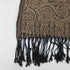 パシュミナ PASHMINA 総柄 フリンジ ストール レディース