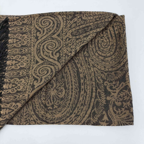 パシュミナ PASHMINA 総柄 フリンジ ストール レディース