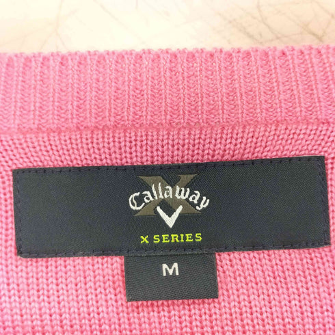 キャロウェイ Callaway X SERIES アーガイル クルーネックニット メンズ import:M