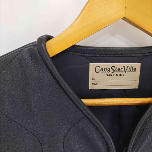 ギャングスタビル GANGSTERVILLE LOCOS - LEATHER QUILTING JACKET レザー キルティングジャケット メンズ M
