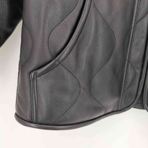 ギャングスタビル GANGSTERVILLE LOCOS - LEATHER QUILTING JACKET レザー キルティングジャケット メンズ M