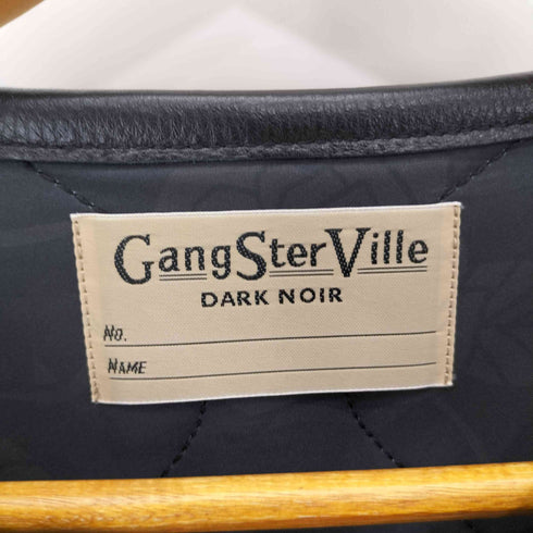 ギャングスタビル GANGSTERVILLE LOCOS - LEATHER QUILTING JACKET レザー キルティングジャケット メンズ M