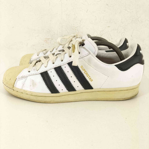 アディダス adidas Superstar White Black Aged Sole メンズ JPN:27.5