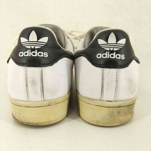 アディダス adidas Superstar White Black Aged Sole メンズ JPN:27.5
