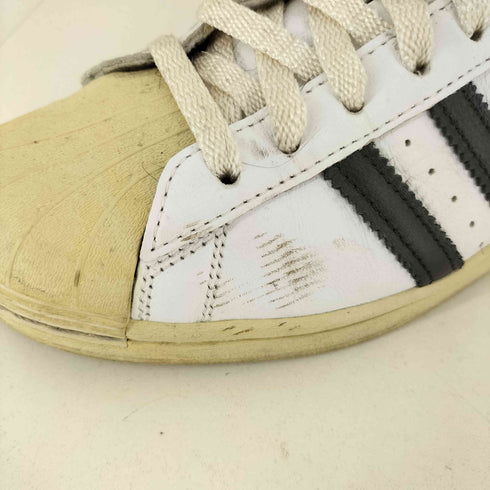 アディダス adidas Superstar White Black Aged Sole メンズ JPN:27.5
