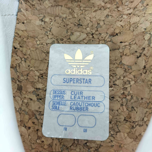 アディダス adidas Superstar White Black Aged Sole メンズ JPN:27.5