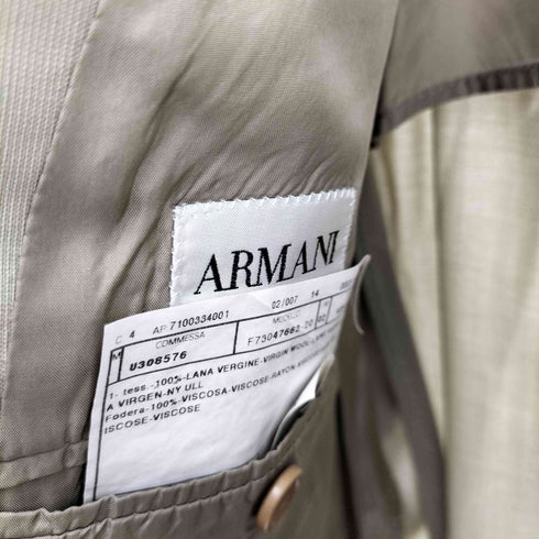 アルマーニコレツィオーニ ARMANI COLLEZIONI 3B ウールテーラードジャケット メンズ