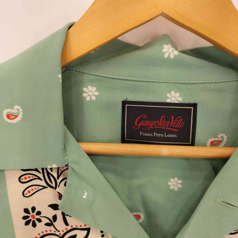 ギャングスタビル GANGSTERVILLE DIEGO - L/S SHIRTS レーヨン オープンカラーシャツ メンズ M