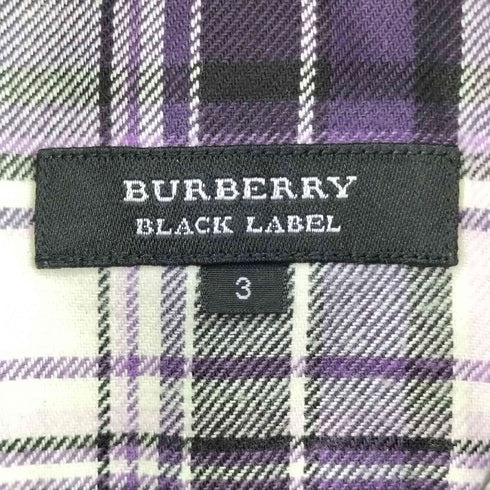 バーバリーブラックレーベル BURBERRY BLACK LABEL チェック柄 L/S シャツ メンズ 3
