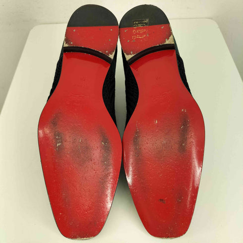 クリスチャンルブタン CHRISTIAN LOUBOUTIN スクエアトゥ 切り替え スリッポン メンズ 40