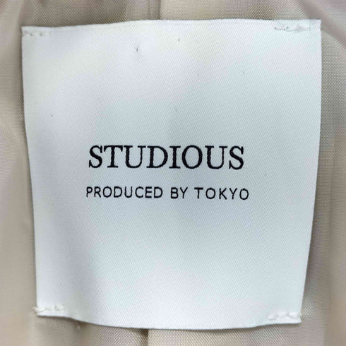 ステュディオス STUDIOUS ウールニードルVネックノーカラーコート レディース JPN:2