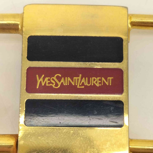 イヴサンローラン Yves Saint Laurent ロゴプリント 南京錠 キーホルダー メンズ