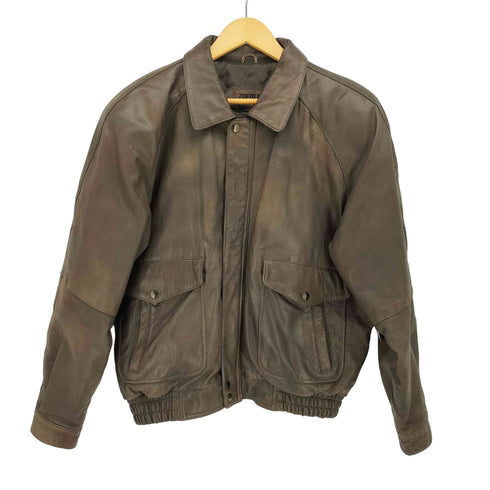 ZUFOLO A-2 型 ゴートレザー 裏地 キルティング フライト ジャケット メンズ import:L