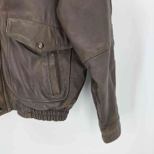 ZUFOLO A-2 型 ゴートレザー 裏地 キルティング フライト ジャケット メンズ import:L