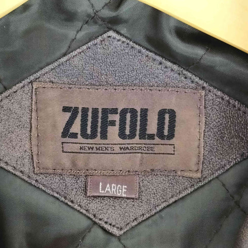 ZUFOLO A-2 型 ゴートレザー 裏地 キルティング フライト ジャケット メンズ import:L