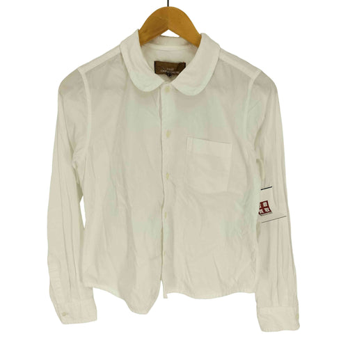 トリココムデギャルソン tricot COMME des GARCONS AD2000 丸襟 ラウンドカラー クロップド L/S シャツ レディース JPN:M