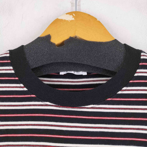 sedagle フロントプリント ボーダーレイヤード Tシャツ メンズ import:L