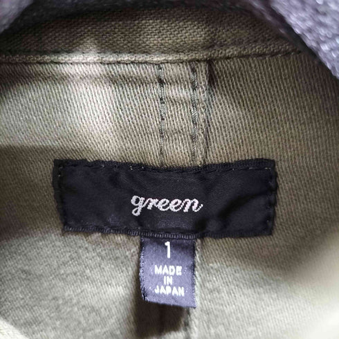 グリーン green ミリタリーコート レディース JPN:1