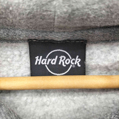 ハードロックカフェ Hard Rock Cafe 発砲プリント バイカラー プルオーバーパーカー メンズ
