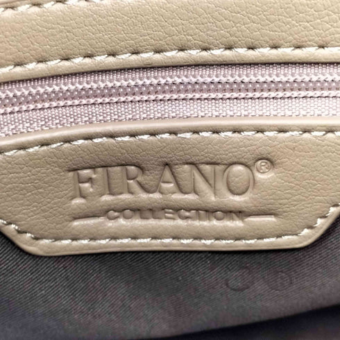 フィラノ FIRANO ロゴ 刻印 フェイクレザー ハンドバッグ レディース