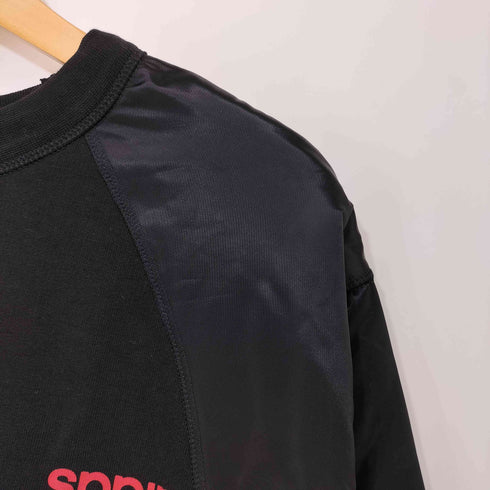 アディダス adidas ナイロン コットン ドッキングスウェット メンズ O