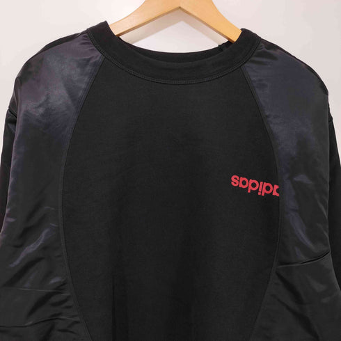 アディダス adidas ナイロン コットン ドッキングスウェット メンズ O