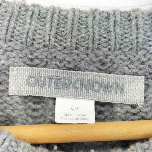 アウターノウン OUTERKNOWN ケーブルニット メンズ import:S