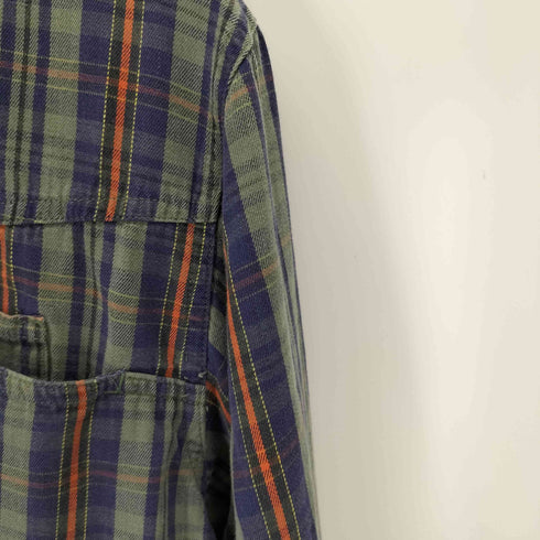 マリテフランソワジルボー MARITHE FRANCOIS GIRBAUD 90s メタルボタン チェック L/S シャツ メンズ JPN:XL
