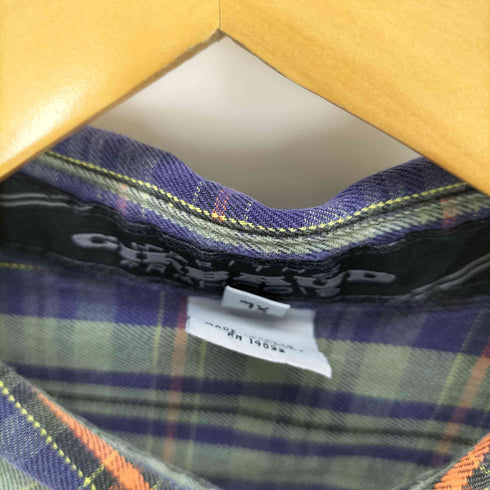 マリテフランソワジルボー MARITHE FRANCOIS GIRBAUD 90s メタルボタン チェック L/S シャツ メンズ JPN:XL