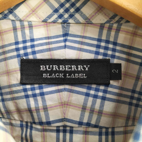 バーバリーブラックレーベル BURBERRY BLACK LABEL タータンチェック L/S シャツ メンズ