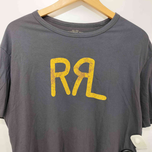 ダブルアールエルラルフローレン RRL RALPH LAUREN ロゴプリント ショートスリーブクルーネックTシャツ メンズ import:M