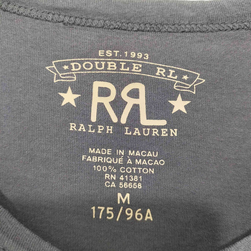 ダブルアールエルラルフローレン RRL RALPH LAUREN ロゴプリント ショートスリーブクルーネックTシャツ メンズ import:M