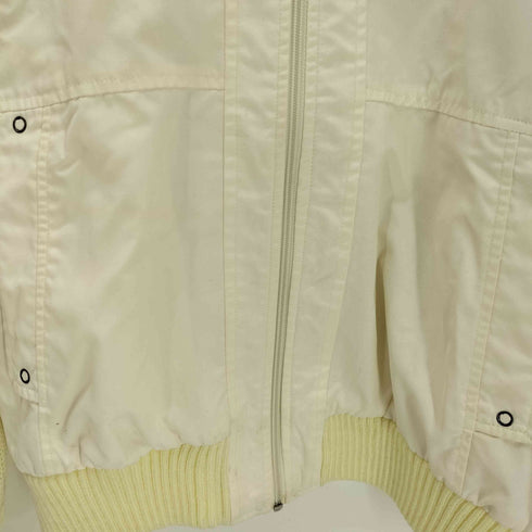 80-90S WeatheRogue YKK ジップ 65/35 ポリ コットン ニット 切替 ジップアップ ブルゾン ジャケット メンズ import:L