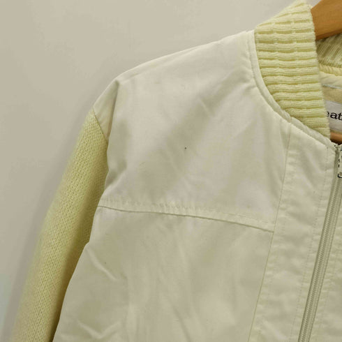 80-90S WeatheRogue YKK ジップ 65/35 ポリ コットン ニット 切替 ジップアップ ブルゾン ジャケット メンズ import:L
