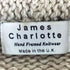 James Charlotte イギリス製 木ボタン ウール ショールカラー カーディガン レディース 32