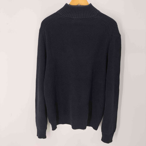 カルバンクライン CALVIN KLEIN コットン ハーフジップニット メンズ import:L