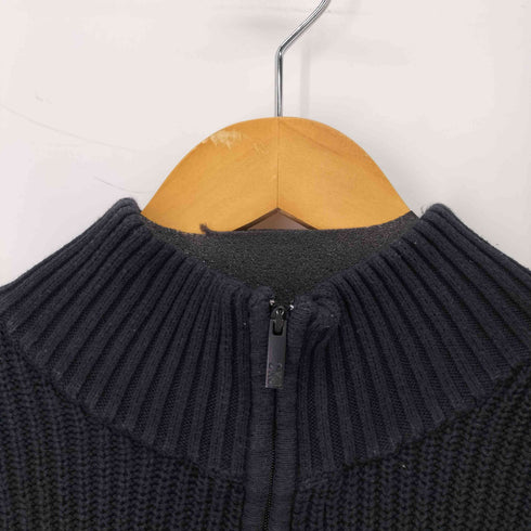 カルバンクライン CALVIN KLEIN コットン ハーフジップニット メンズ import:L