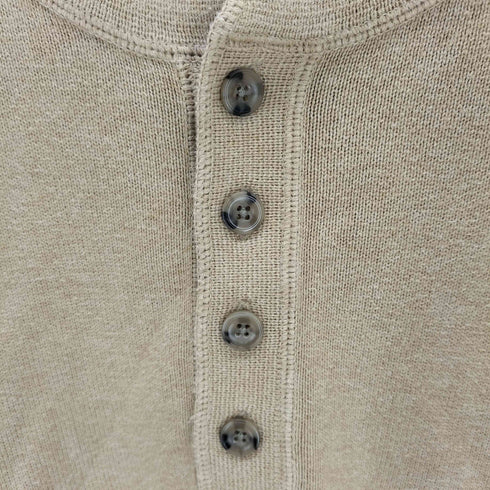 セントジョンズベイ STJOHNS BAY 90~00s HENLEY SWEATER ヘンリーネックコットンニット メンズ JPN:XL