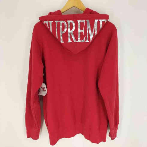 シュプリーム Supreme 15SS Hooded Foil Logo Zip Up フーディッド ホイル ロゴ ジップアップ パーカー フーディー メンズ import:M
