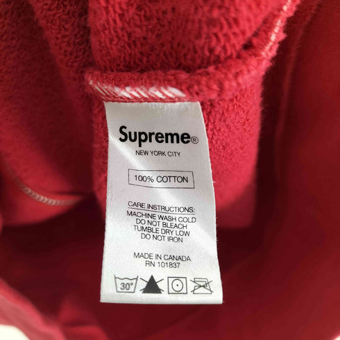 シュプリーム Supreme 15SS Hooded Foil Logo Zip Up フーディッド ホイル ロゴ ジップアップ パーカー フーディー メンズ import:M