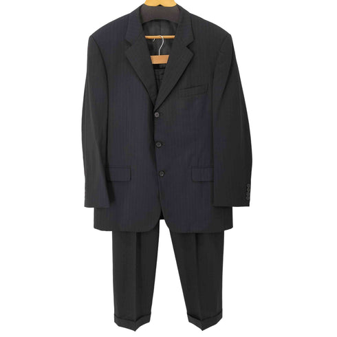 ブルックスブラザーズ BROOKS BROTHERS ピンストライプ 3B テーラードジャケット & 2タック スラックス サスペンダーボタン メンズ 41 REG