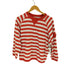 90~00s CHAUS ボーダーラグランTシャツ レディース M