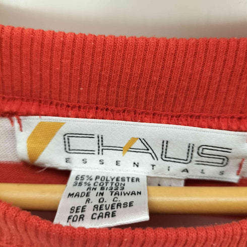 90~00s CHAUS ボーダーラグランTシャツ レディース M