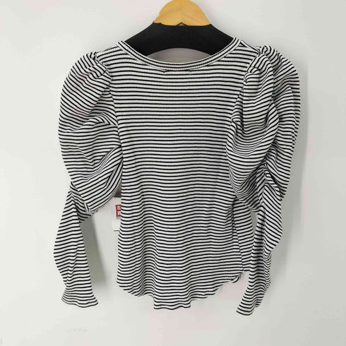 スナイデル snidel ワッフルボリュームスリーブトップス レディース ONE SIZE
