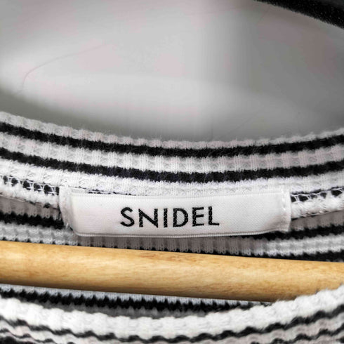 スナイデル snidel ワッフルボリュームスリーブトップス レディース ONE SIZE