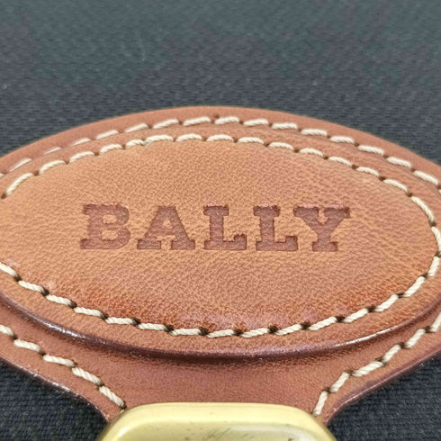バリー BALLY イタリア製 レザー切替 キャンバスショルダーバッグ メンズ
