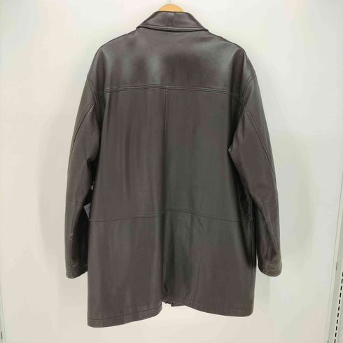 ジョスエーバンク Jos A Bank genuine leather 裏地 キルティング レザー カーコート メンズ import:L
