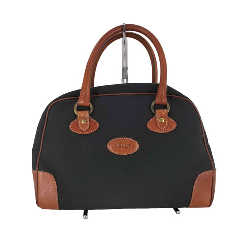 バリー BALLY イタリア製 レザー切替 キャンバスハンドバッグ メンズ